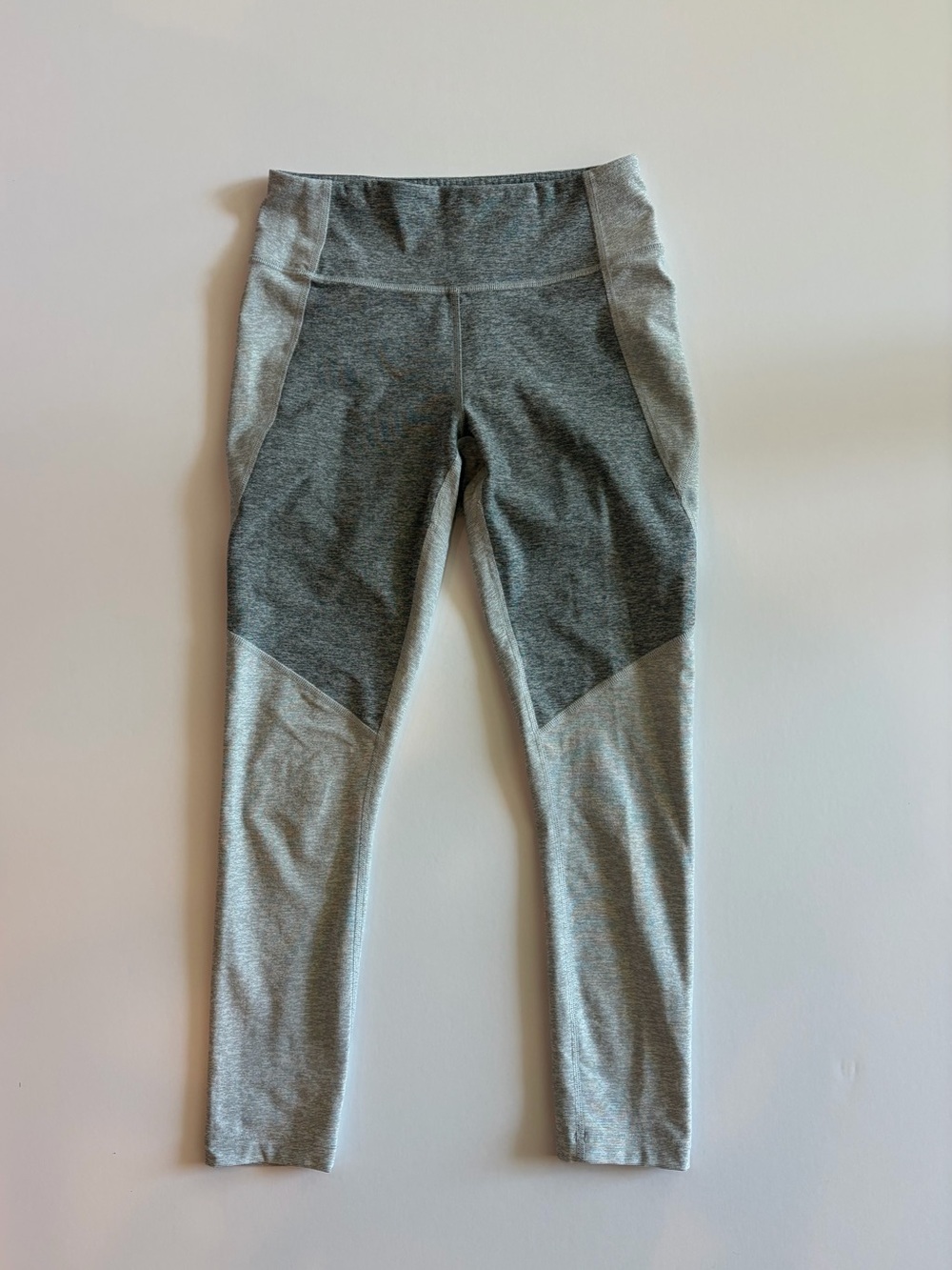 Outdoor Voices XS Gray Colorblock High Rise Leggings Two Tone Activewear